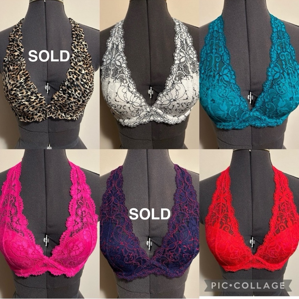 NEW La Senza Wired Halter Bralettes Bras NWT